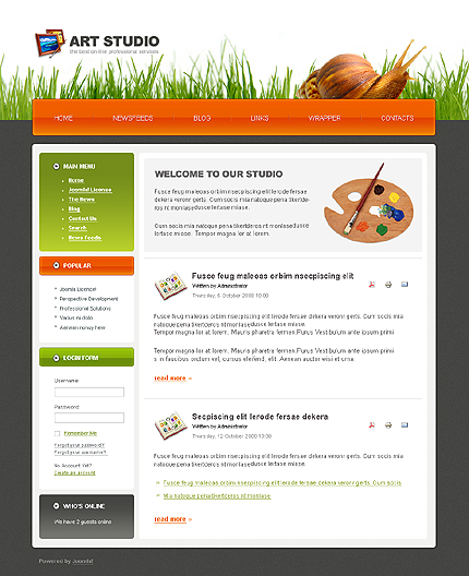 Art Studio Joomla Template