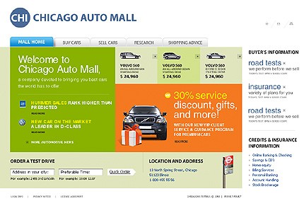 Chicago Auto Mall Website Template
