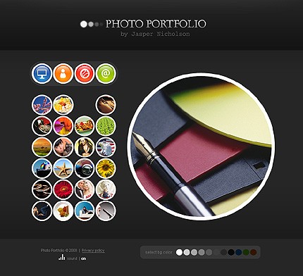 Photo Portfolio Flash Template