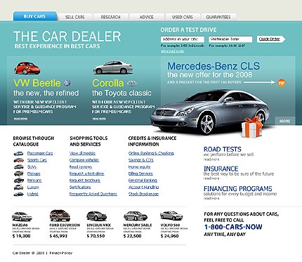 Car Dealer Website Template