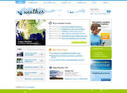 Weather Website Template