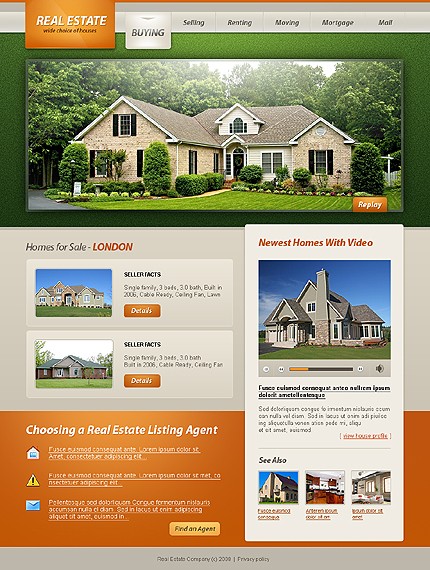 Real Estate Website Template