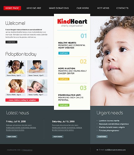 Charity Website Template