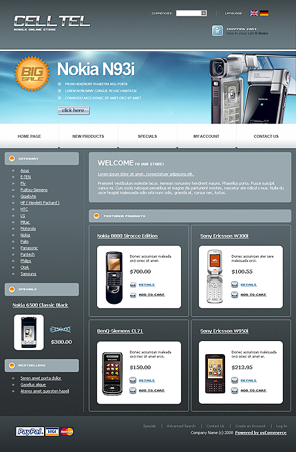 Mobile Store CRE Loaded Template
