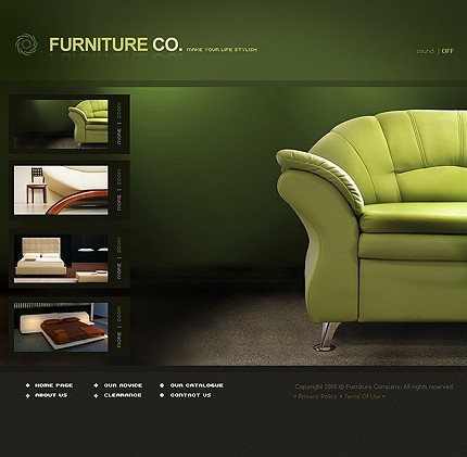 Furniture Flash Template