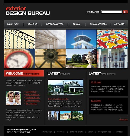 Exterior Design Website Template