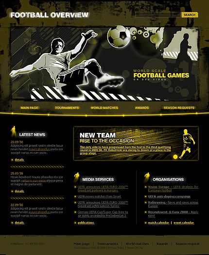 Football Website Template