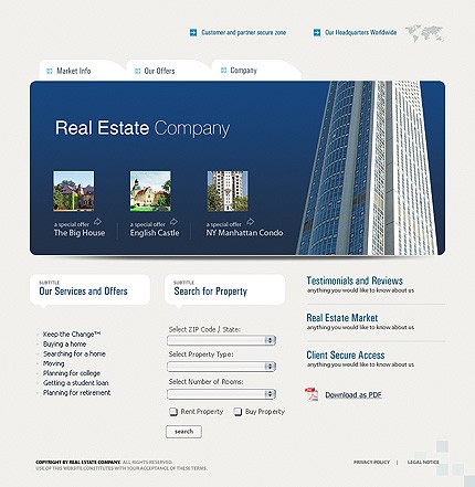 Real Estate Website Template