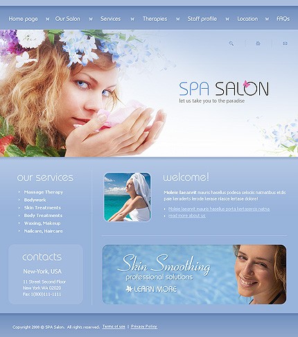 SPA Salon Website Template