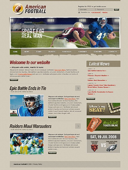 21399 b San Diego Chargers Website Design