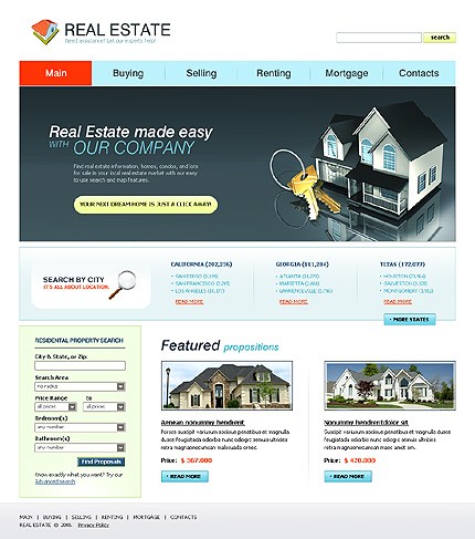 Real Estate Website Template