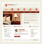 Hotel web site template 21539
