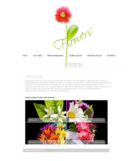 Floral Design Website Template