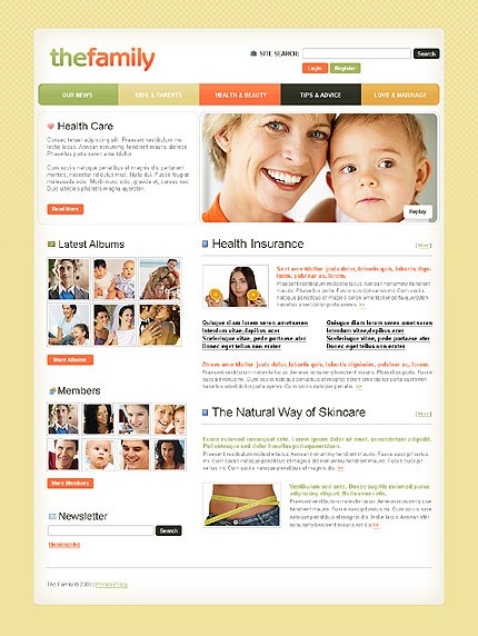 family&nbsp;site template