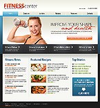Sports web site template 21602