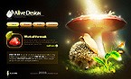 Flash web site template 21608