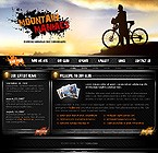 Sports web site template 21617