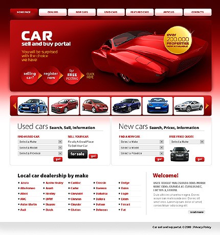 Car Portal Website Template