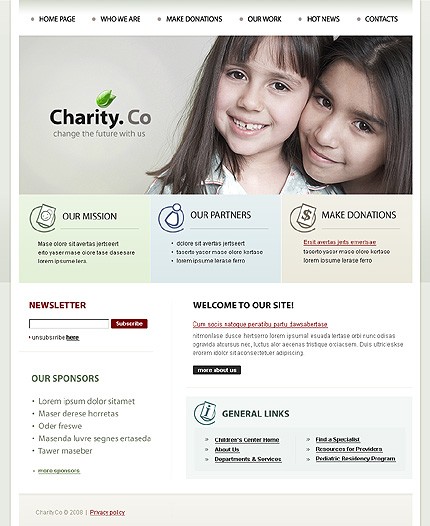 Charity Website Template