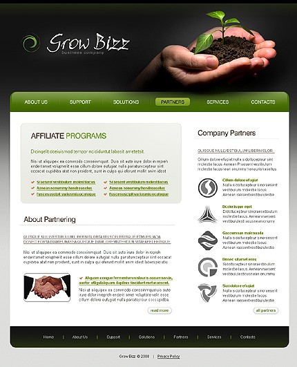 grow&nbsp;site template