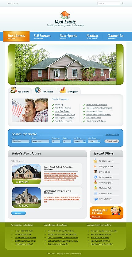 Real Estate Website Template
