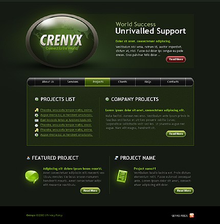 crenyx&nbsp;site template