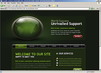 communications&nbsp;website template