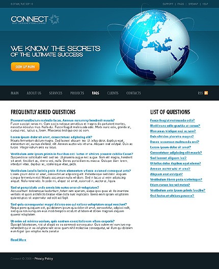 connect&nbsp;site template