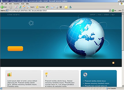 communications&nbsp;website template