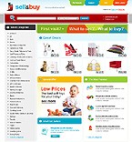 Ecommerce site template web 21699
