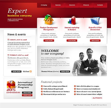 Business Company Website Template