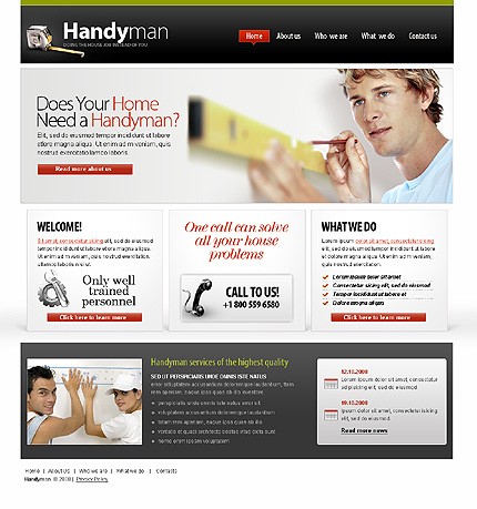 Handyman Website Template