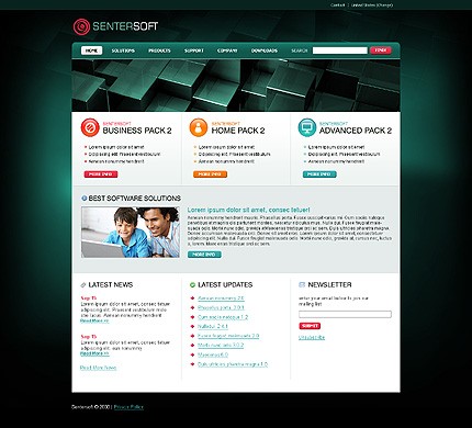 Software Website Template