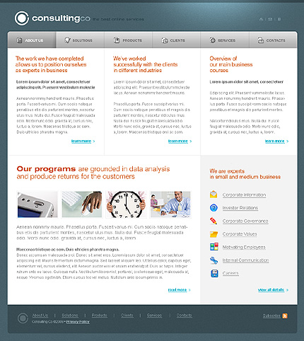 Consulting Company Website Template