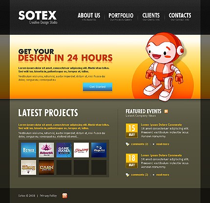 Creative Design Studio Website Template