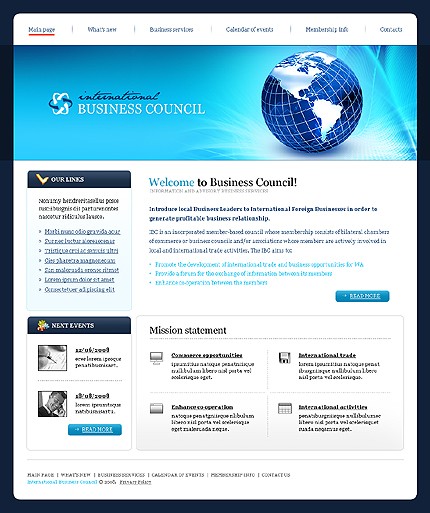 Business Council Website Template