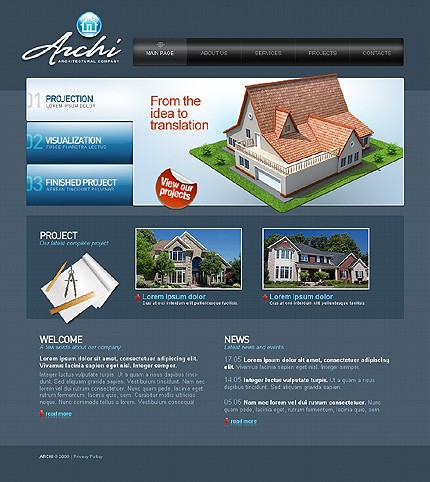 Architectural Company Website Template
