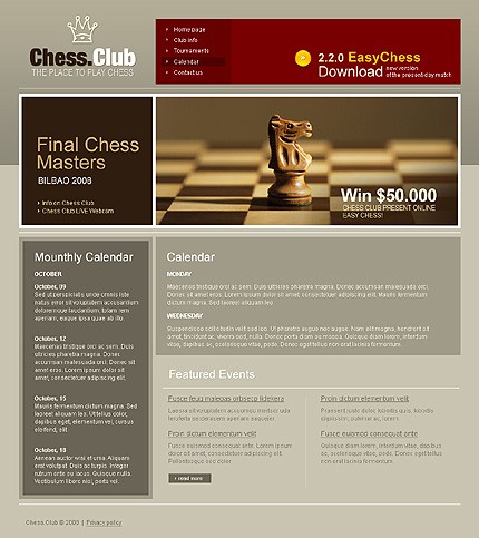 chess&nbsp;site template