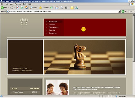 club&nbsp;website template