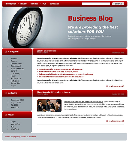 business&nbsp;site template