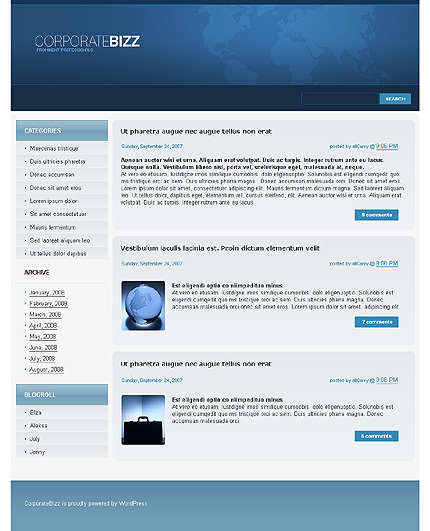 corporate&nbsp;site template