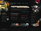 Music web site template 21800