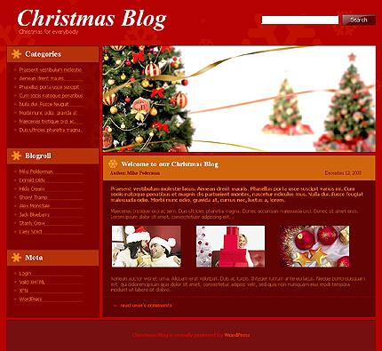 christmas site template