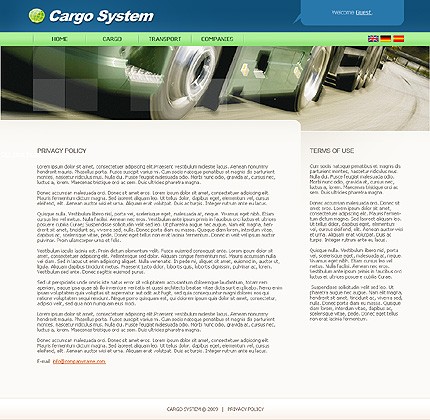 cargo&nbsp;site template