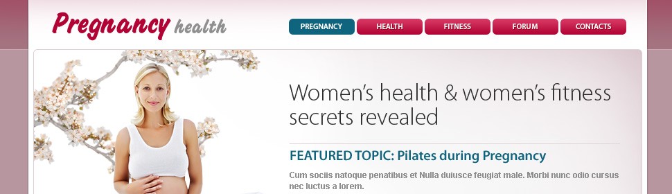 pregnancy&nbsp;website template