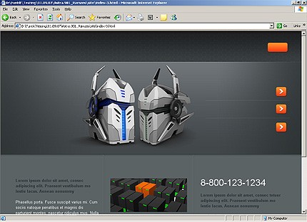 hosting&nbsp;website template