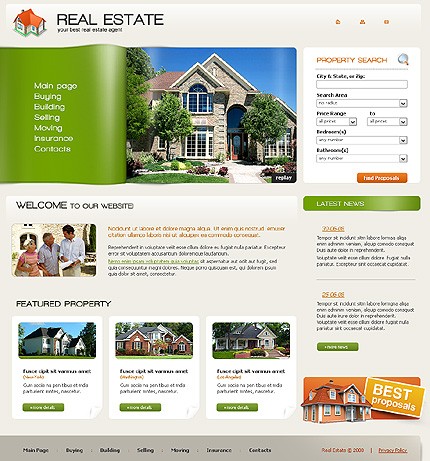 Real Estate Website Template