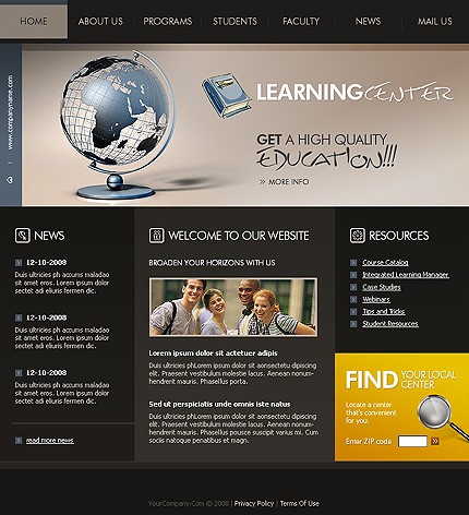 Learning Center Website Template