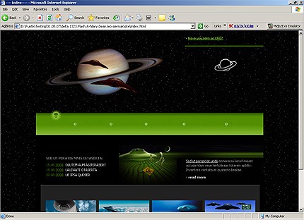 ufology&nbsp;website template
