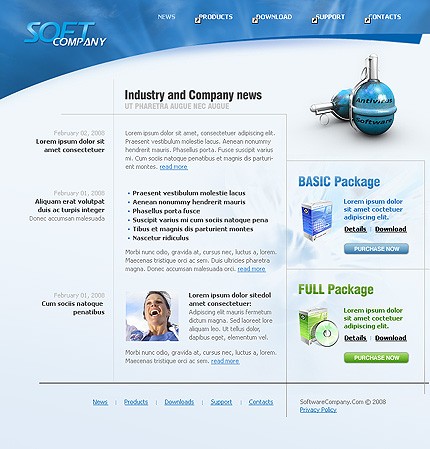 Software Website Template